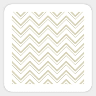 Light Brown Abstract Zigzag Lines Sticker